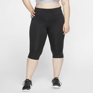 Pantaloni Nike One Capris (Plus Size) Dama Negrii Albi | SONQ-08976